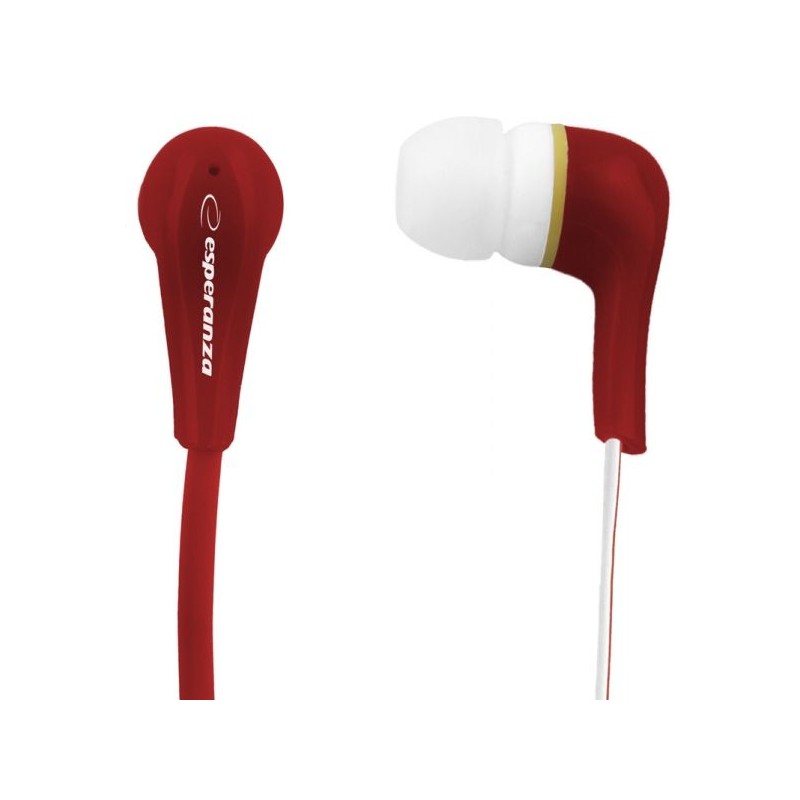 Esperanza EH146R Stereo Earphones Lollipop Red
