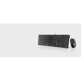 Genius SlimStar C126 Wired keyboard + mouse Black HU