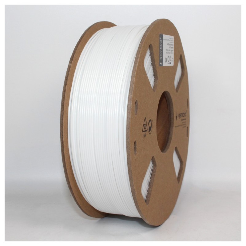 Gembird fehér eredeti ABS filament (1,75mm, 1kg, 3DP-ABS1.75-01-W)