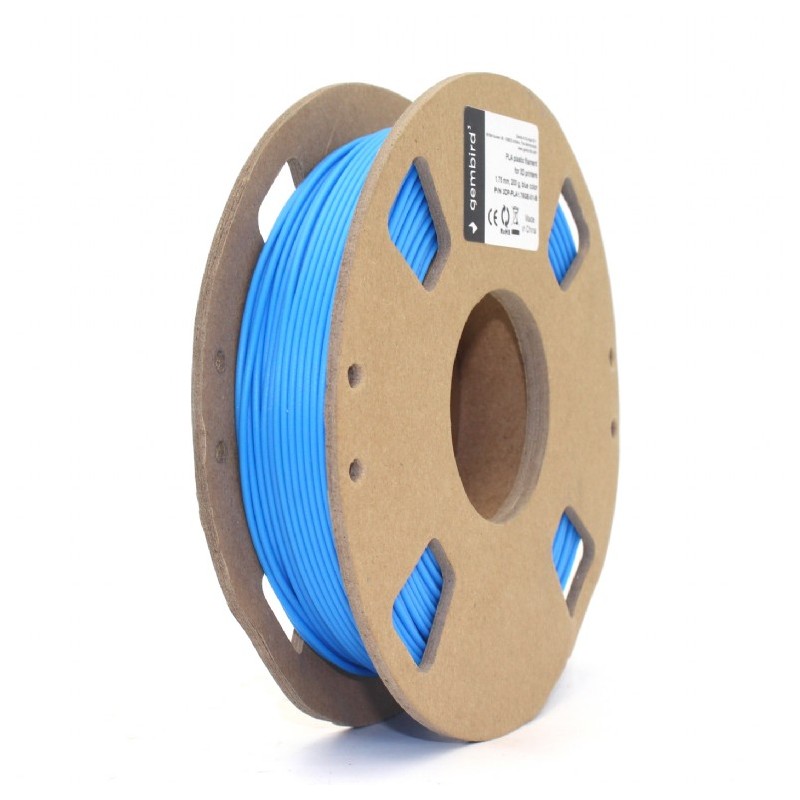 Gembird kék eredeti PLA filament Gemma tekerccsel (1,75mm, 200g, 3DP-PLA1.75GE-01-B)