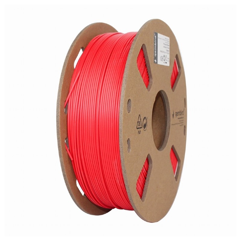 Gembird világos piros eredeti PLA filament (1,75mm, 1kg, 3DP-PLA1.75-01-FR)