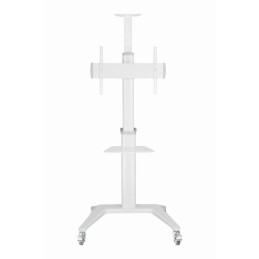 Gembird TVS-70T-02-W Aluminum TV floor stand with caster wheels 37"-70" White