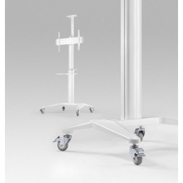 Gembird TVS-70T-02-W Aluminum TV floor stand with caster wheels 37"-70" White