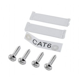 Gembird CAT6 STP 2-port wall mount face plate