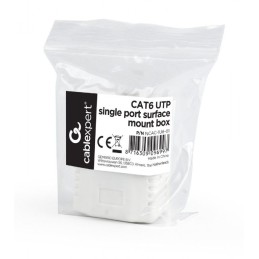 Gembird CAT6 UTP single port surface mount box