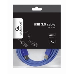 Gembird CCP-USB3-AMBM-10 High End USB 3.0 Cable USB A Male Plug to USB B Male Plug 3m Blue