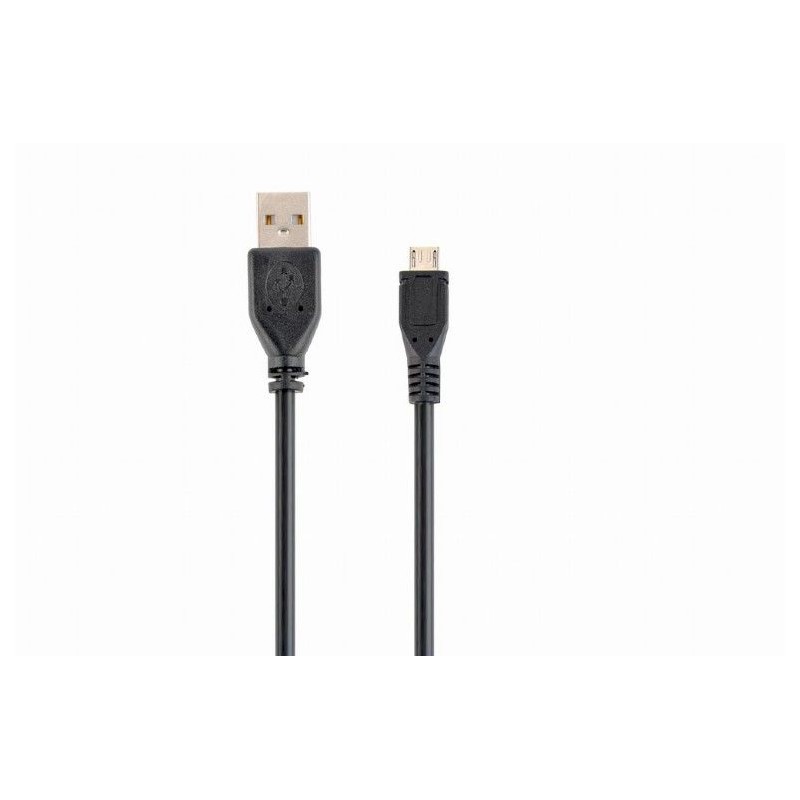 Gembird CCP-MUSB2-AMBM-6 micro USB cable 2.0 AM-MBM5P 1,8m Black