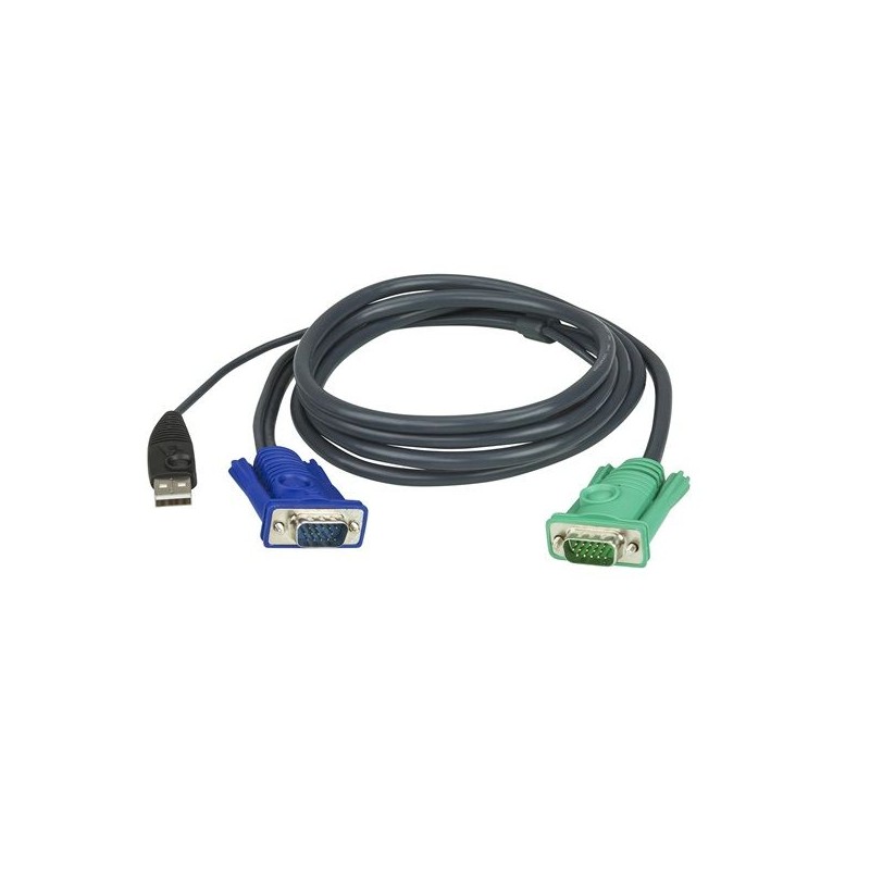 ATEN USB KVM Cable with 3 in 1 SPHD 1,8m Black