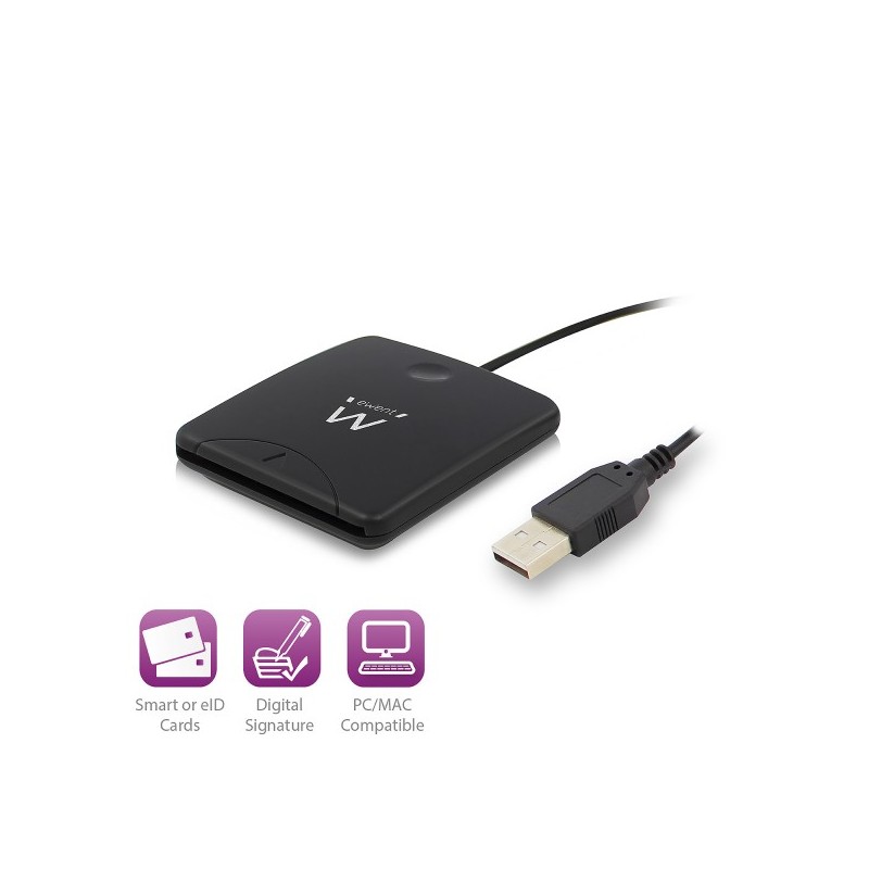 Ewent Smart Card ID Reader Black