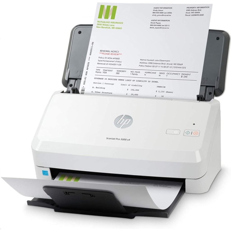 HP Scanjet Professional 3000 S4 Lapadagolós Szkenner White