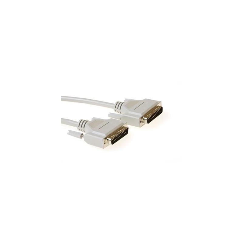 ACT Serial 1:1 connection cable 25 pin D-sub male to 25 pin D-sub male 1,8m Ivory