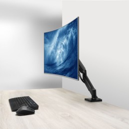 ACT AC8313 Gas Spring Single Monitor Arm 17"-35" Black