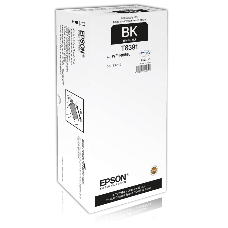 Epson T8391 fekete eredeti tintapatron
