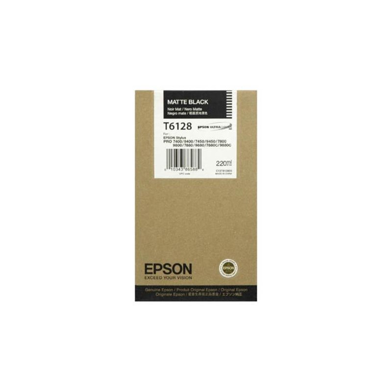 Epson T6128 matt fekete eredeti tintapatron