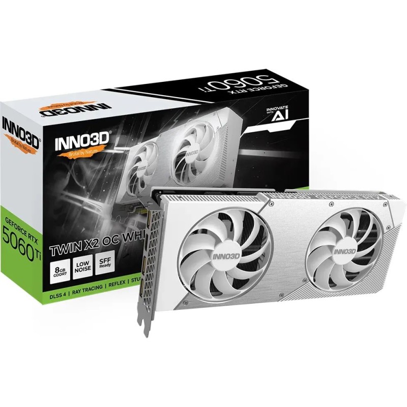 Inno3D GeForce RTX5060 Ti 8GB DDR7 Twin X2 OC White