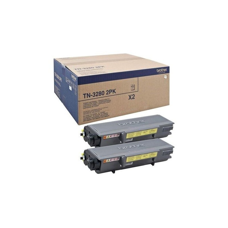 Brother TN-3280 fekete eredeti toner duplacsomag