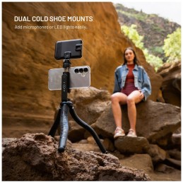 FIXED FlexibleCreator állvány 1/4" telefontartóval, fekete