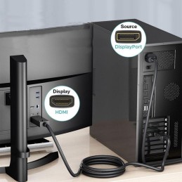 EQuip DisplayPort to HDMI Adapter Cable 3m Black