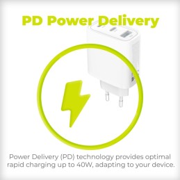 Mobile Origin GaN 40W Wall Charger MO13, 1 USB-A + 2 USB-C