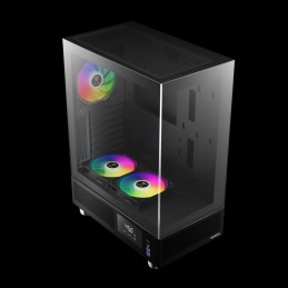 Gamdias Atlas E1 ARGB Tempered Glass Black