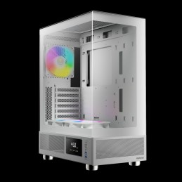 Gamdias Atlas E1 ARGB Tempered Glass White