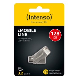 Intenso 128GB cMobile Line USB3.2 Silver