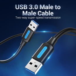 Vention USB 3.0 A Male to A Male Cable 0,5m Black