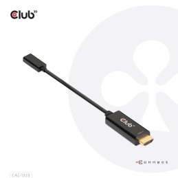 Club3D HDMI to USB Type-C adapter cable Black