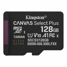 Kingston 128GB microSDXC Canvas Select Plus Gen3 Class 10 UHS-1 A1 V10 adapter nélkül
