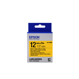 Epson LK-4YBW sárga alapon fekete eredeti címkeszalag