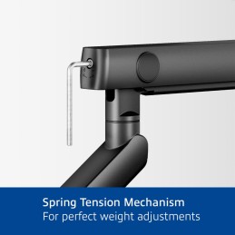 ACT AC8328 Dual monitor arm office solid pro, with mechanical spring