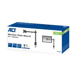 ACT AC8301 Single Monitor Arm 10"-35" Black