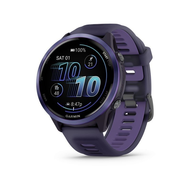 Garmin Forerunner 570 47mm Indigo Aluminum with Translucent Imperial Purple/Indigo Band