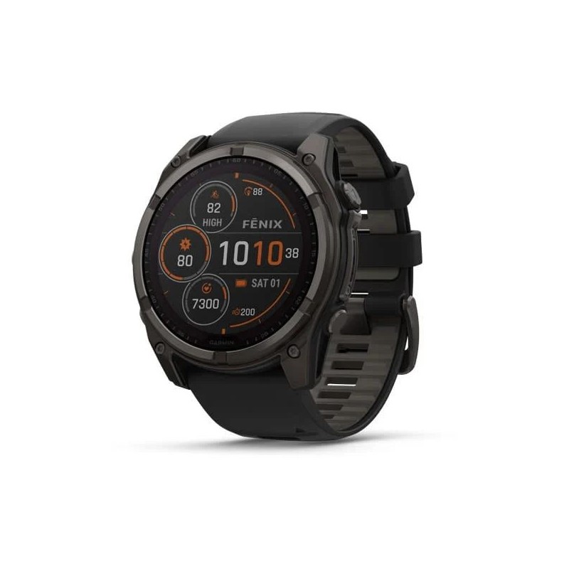 Garmin fenix 8 51mm Solarb Graphite/Titan Silicone Band