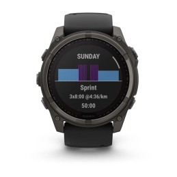 Garmin fenix 8 51mm Solarb Graphite/Titan Silicone Band