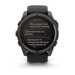 Garmin fenix 8 51mm Solarb Graphite/Titan Silicone Band