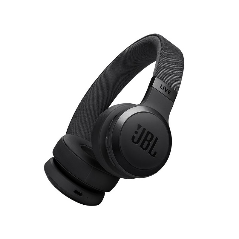 JBL Live 670NC Bluetooth Over-Ear Noise-Cancelling Headset Black