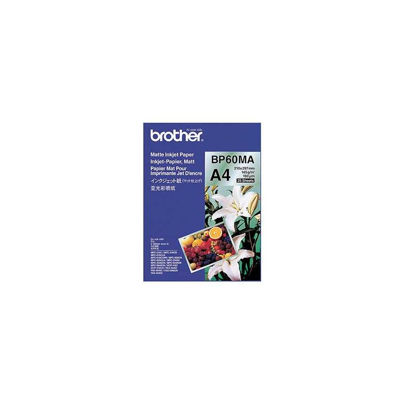 Brother BP60MA eredeti matt tintasugaras papír (A4, 25 lap, 145g)
