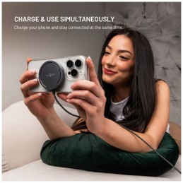 FIXED Wireless töltő Magsafe támogatással, szürke