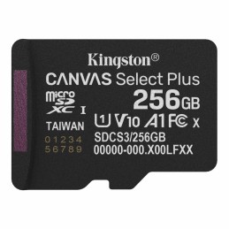 Kingston 256GB microSDXC Canvas Select Plus Gen3 Class 10 UHS-1 A1 V10 adapter nélkül