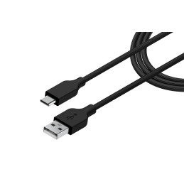 Genius ACC-A2CC-3A USB-A to USB-C 3A QC3.0 charging cable & data 1,5m Black