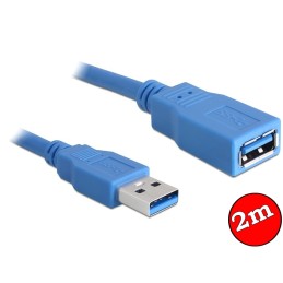 DeLock USB 3.0-A hosszabbító kábel male-female 2m Blue