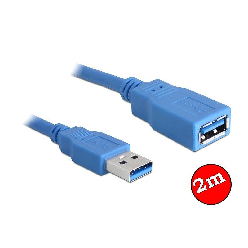 DeLock USB 3.0-A hosszabbító kábel male-female 2m Blue