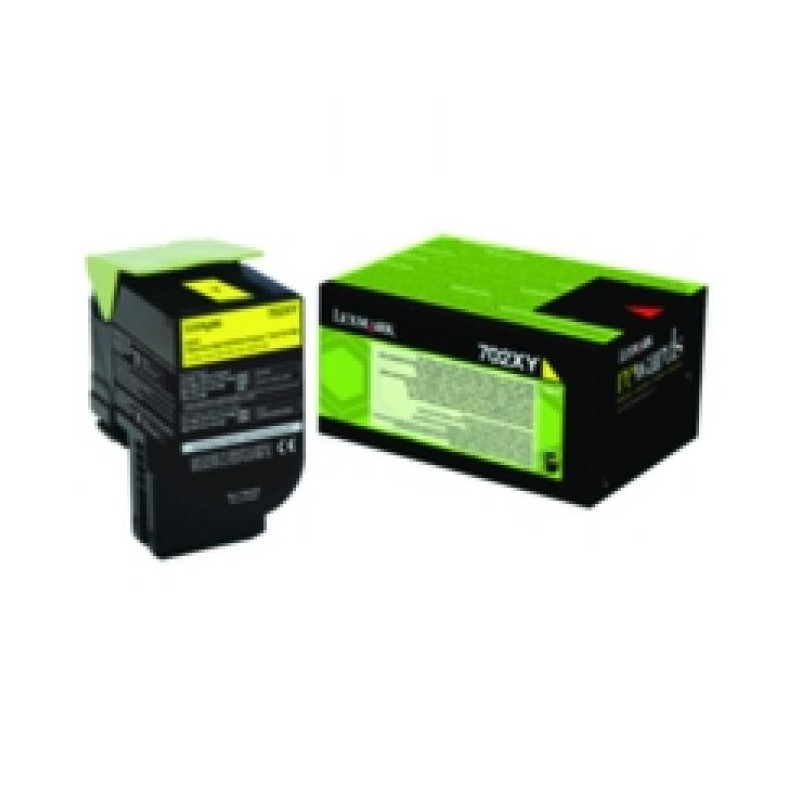 Lexmark [702XY] 70C2XY0 sárga eredeti toner