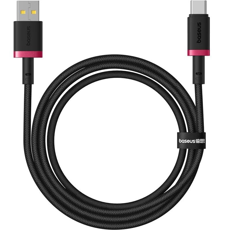 Baseus Dura Series 60W USB Type-A to Type-C Fast Charging cable 2m Black/Red