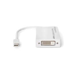 Digitus Mini DisplayPort Adapter/Converter Mini DP to DisplayPort HDMI+DVI 0,2m White