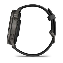 Garmin Venu 4 45mm Slate with Black Silicone Band