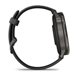 Garmin Venu 4 45mm Slate with Black Silicone Band