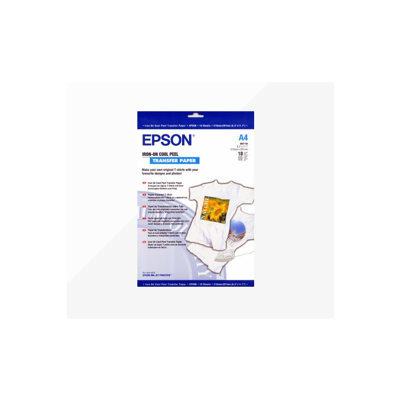 Epson S041154 vasalható eredeti fotópapír (A4, 10 lap, 124g)