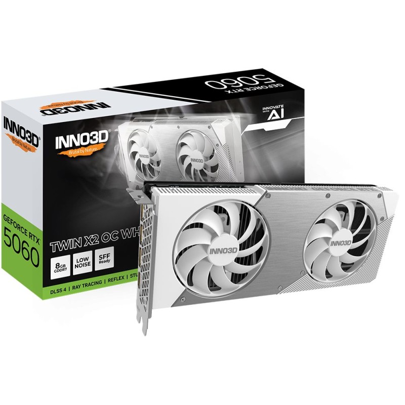 Inno3D GeForce RTX5060 8GB DDR7 Twin X2 OC White